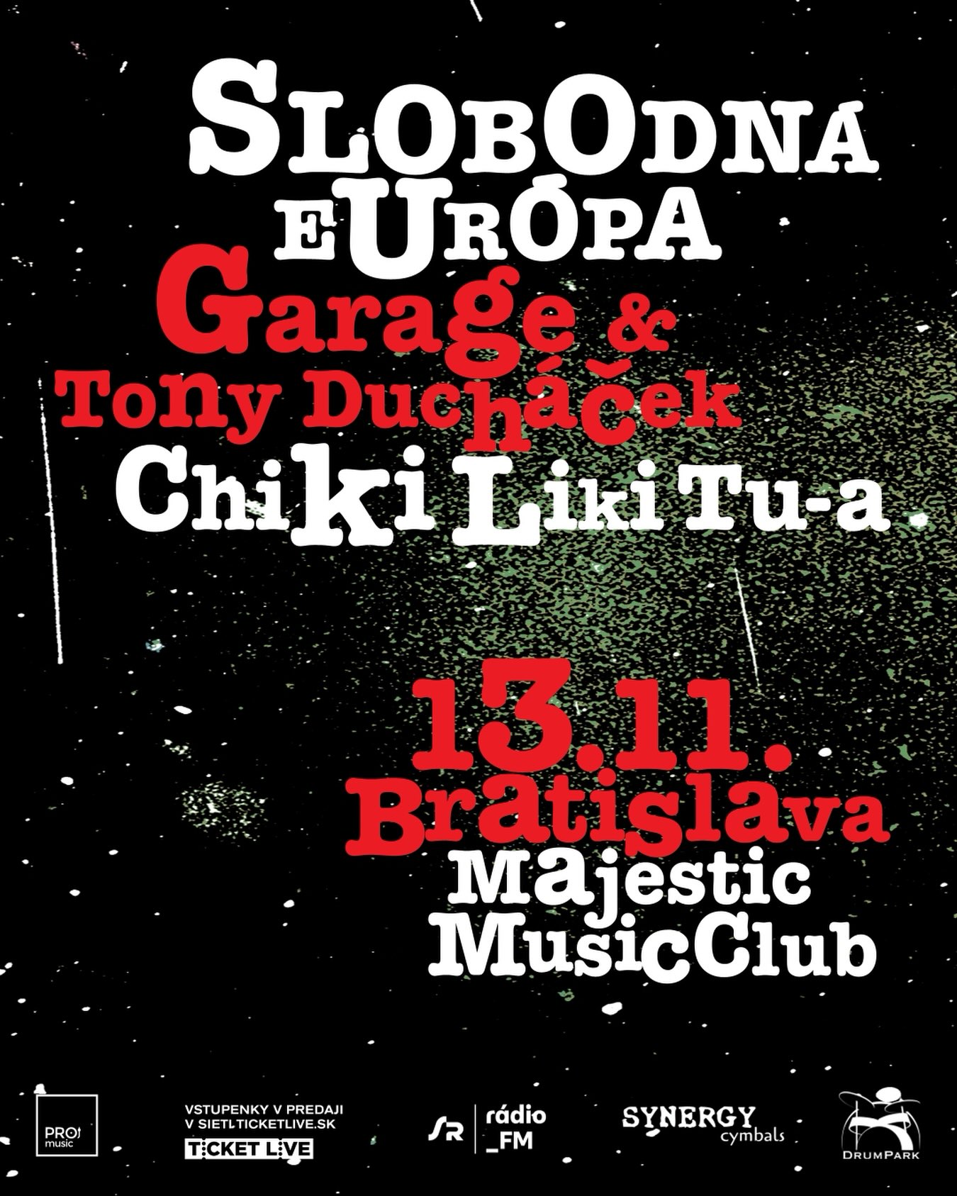 Koncert Garage & Tony Ducháček a Chiki Liki Tu-a